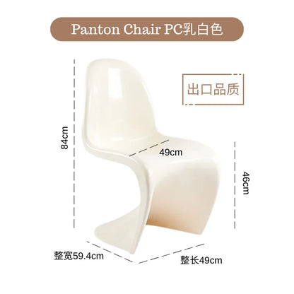 Dining chair Makeup stool Home Nordic minimalist high-end creative style plastic beauty chair
