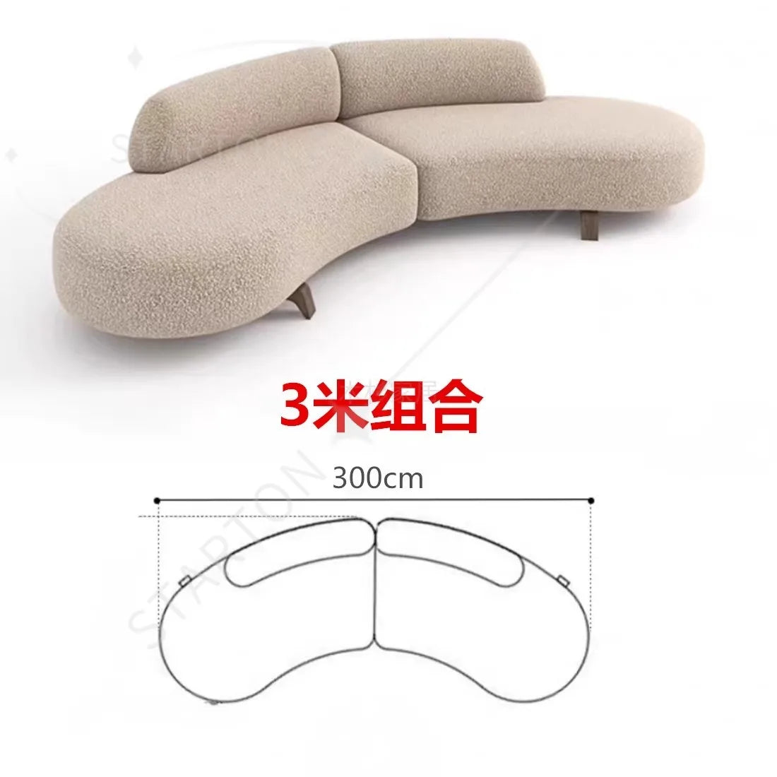 Curved Modern Soft Unique Sofa Kawaii Wood Foam Nordic Luxury Sofa Sectional Lounge Designer Divano Letto Living Room Furniture