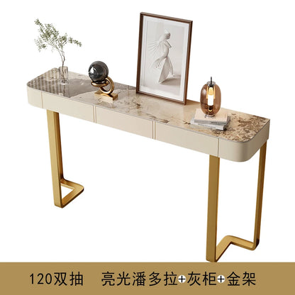 Italian Luxury Console Table With Storage Thin Living Room Entrance Console Table Rectangle Glam Woonkamer Tafel Furniture