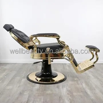 Retro Stylish King Beauty Hairdressing Armrest Hair Styling Classic Hydraulic Furniture Salon Barber Chair
