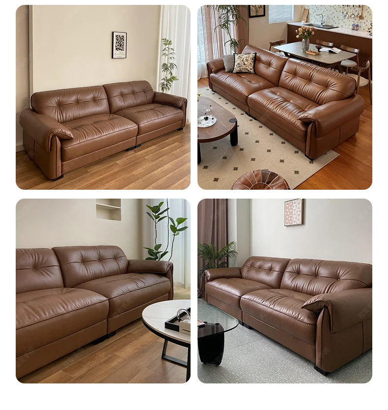 French leather Sofas Living Room family nordic minimalist Sofas luxury europe salas y sofas muebles economicos home Furniture