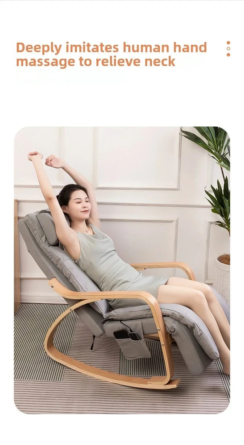 Newly Upgraded Multifunctional Massage Chair with Roller Heating and Vibration Full Body Massage Lounge Chair Recliner Chair
