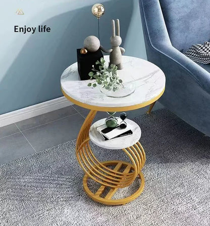 Nordic Round Coffee Tables Books Big Luxury Gold Nordic Hall Side Coffee Table Bedside Dressing Mesitas De Noche Home Furniture