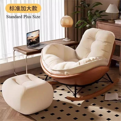 Home Leisure Chair,Living Room Honeycomb Lazy Leisure Rocking Chair,Recliner Chairs Simple Penguin Rocking Chair,Balcony Sofa