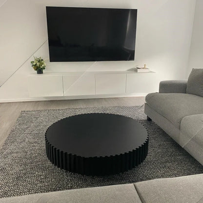 Coffee Table Creative Shape Shaped Modern Simple Black Oak Grain Living Room Furniture Personality Square Tea Table