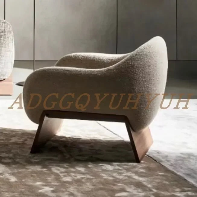 LXMedieval new single sofa chair designer living room hotel solid wood art leisure chairSSS