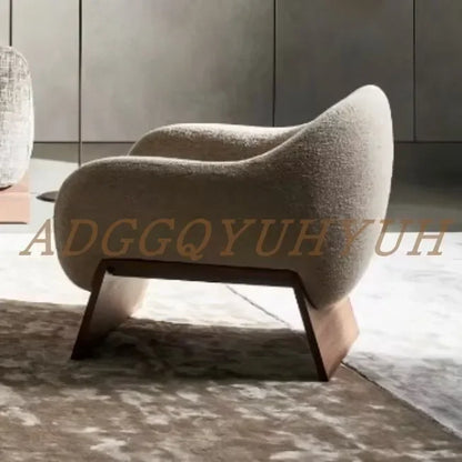 LXMedieval new single sofa chair designer living room hotel solid wood art leisure chairSSS