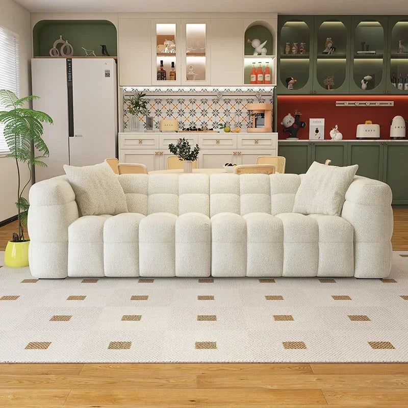 Classic Family Living Room Sofa Nordic Minimalist Comfortable Lounge