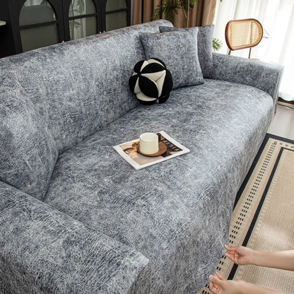 Adjustable Waterproof Elastic Sofa Cover Armchair Protector Corner L Shape Stretch Slipcovers Couch Covers 1/2/3/4/5 Seater