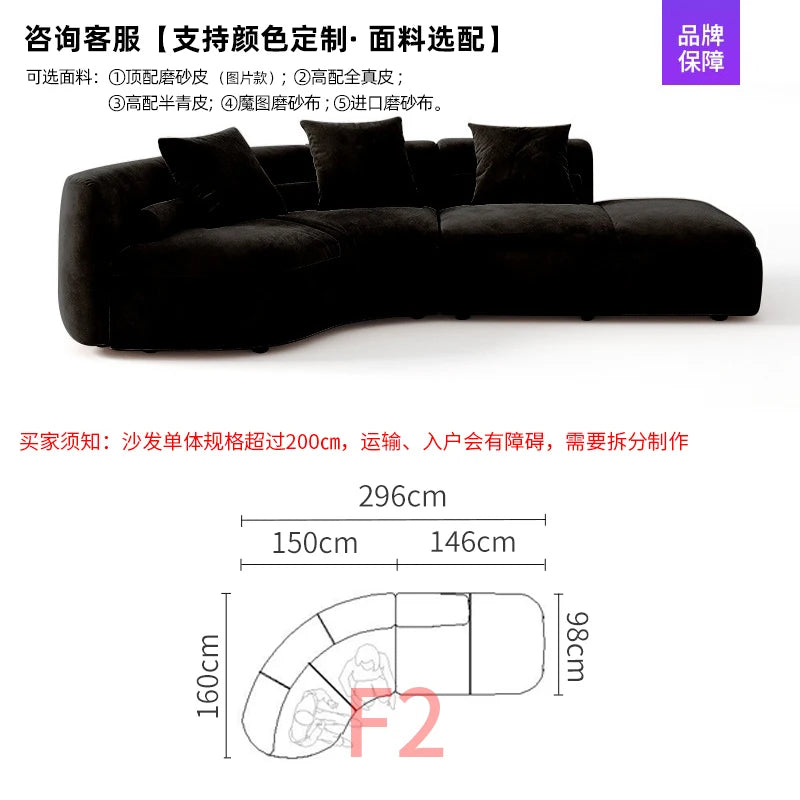 Oversized Black Living Room Sofas Minimalist Nordic Modern Living Room Sofas Lounge Lounge Couch Wohnzimmer Furniture For Home