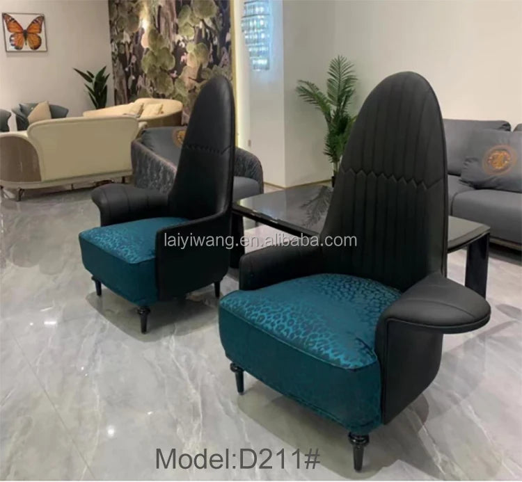 Italian style living room small chairs office and guest rooms single sofa chairs rotatable genuine leather leisure chairs