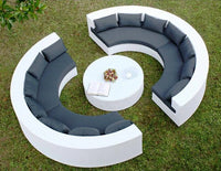 Living Room Combination Garden Sofas Courtyard Simple Lawn Coffee Table Garden Backrest Pe Rattan Furniture Sofá Jardín MHHYSF