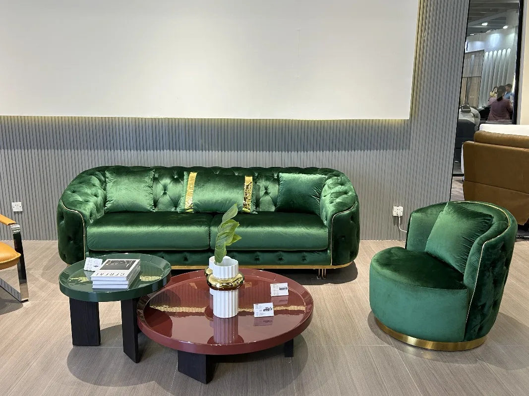 Modern Luxury Sofa Set Velvet Sofa Living Room Sofa