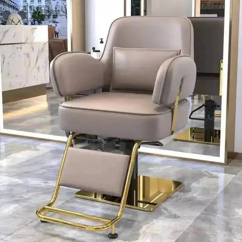 Barber Cutting Chairs Salon Nordic Hair Special Modern Style Barber Chairs Liftable Hairdressing Muebles Commercial Furniture WZ