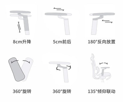 Ergonomic Lift Office Chair with Lumbar Support Household Gaming Esports Chair Household Computer Chair