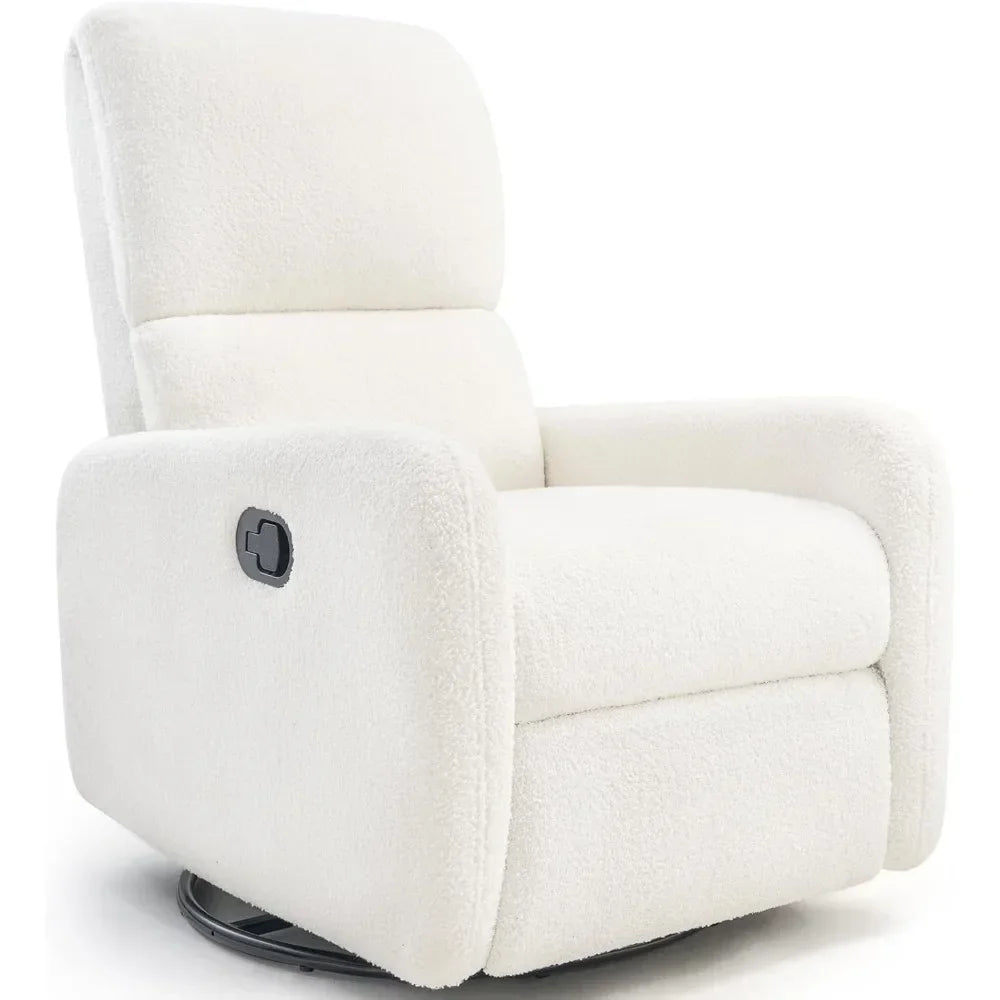 Swivel Glider Rocking Recliner Chair for Adults, Comfortable Upholstered Sofa Armchair