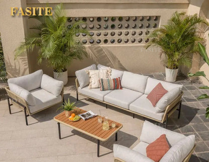 Outdoor rattan sofa balcony B & B outdoor leisure corner courtyard garden