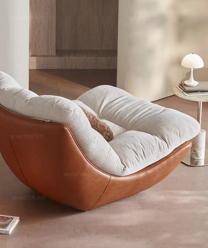 Italian living room creative single chair Nordic small apartment backrest sofa chair