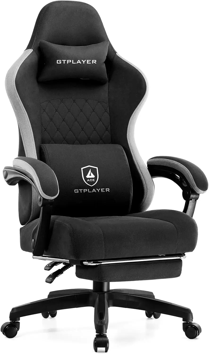 Ergonomic Office Chair with Footrest, Adjustable Height and Lumbar Support for Home Gaming Desk