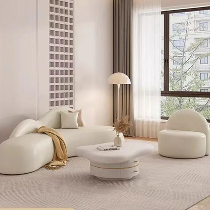 m Living Room Italy Sofa Set Customize Lambwool Leather Fabric Modular Sofa Set Modern Modern Leather Lounge Curved Sofa l