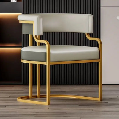 Modern Light Luxury Accent Chair Premium Dining Chair for Salon Reception Office Conference Hotel Lounge Makeup Nail Studio