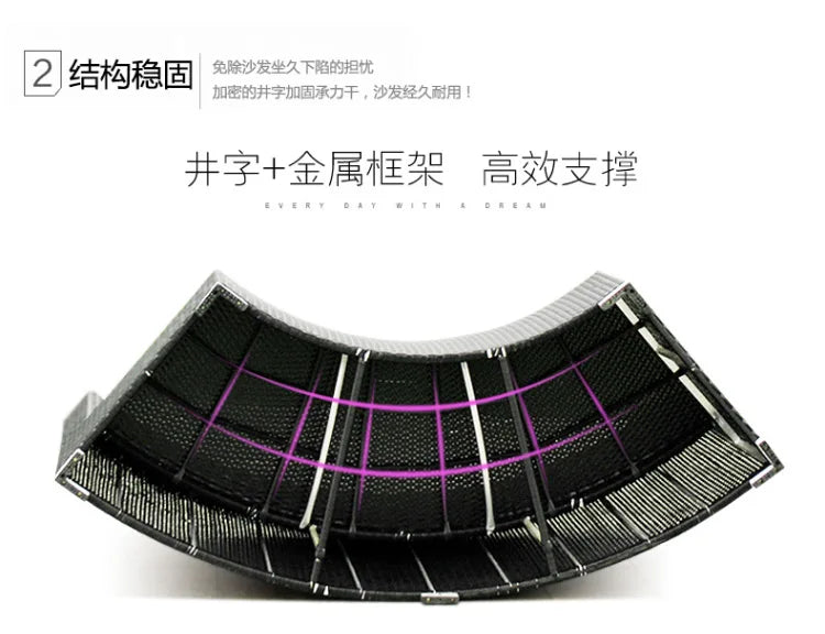 Outdoor round rattan sofa combination curved living room sofa