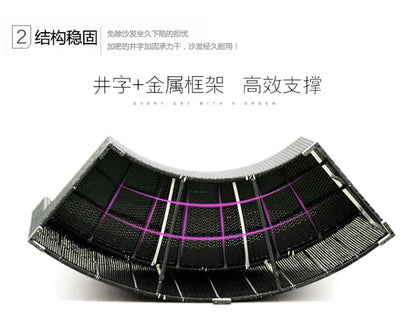 Outdoor round rattan sofa combination curved living room sofa