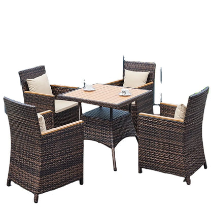 Custom Design Pastoral Garden Set Pastoral Garden Set Plastic Rattan Patio Furniture Set