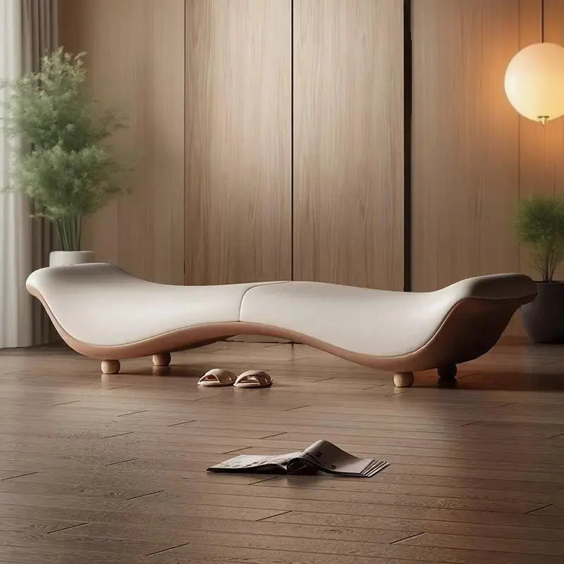 Light Luxury Minimalist Sofa Long Bench Living Room Cloakroom Clothing Store Shoe Bench Couple Fun Bedroom Bed End Bench