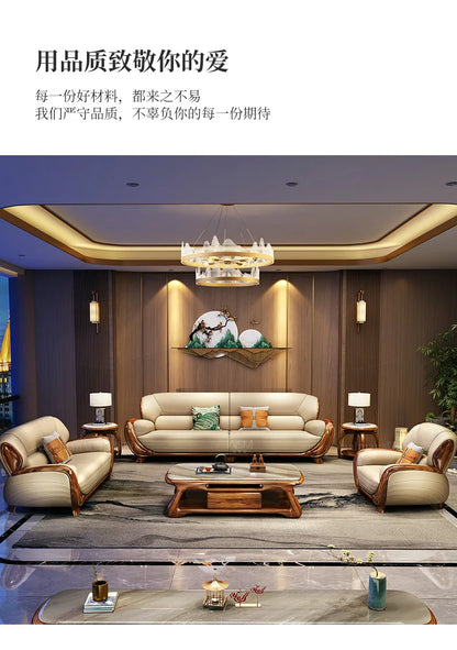 Genuine Leather Luxury Sofa Fancy Living Room Designer Sectional Sofa Lounge Modern Juego De Sofas Modernos Para Sala Furniture