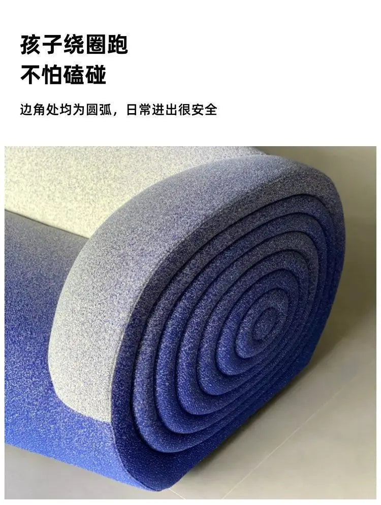 Special-shaped Nordic gradual change color sofa leisure creative simple special-shaped sofa living room lobby leisure