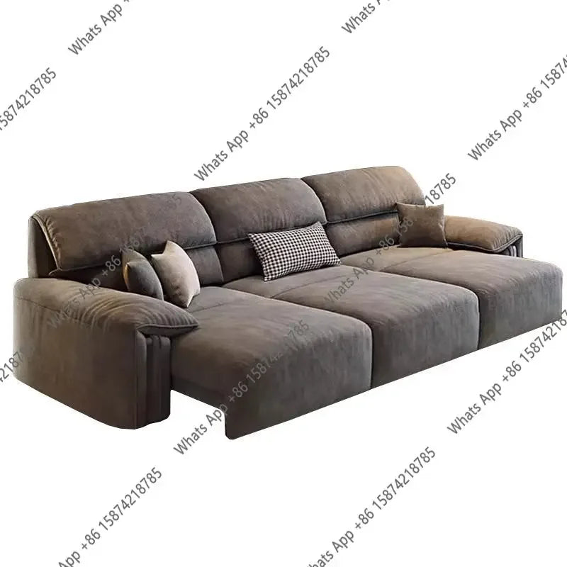 N67 Design Extendable Electric Recliner Sofa Living Room Lazy Lounges Electric Recliner Sofa Nordic Modern Divano Home Furniture
