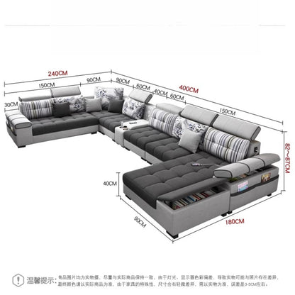 Sectional Living Room Sofas Lazy Lounge Designer Relax Sofa Multifunction Reclining Canape Salon De Luxe House Accessories