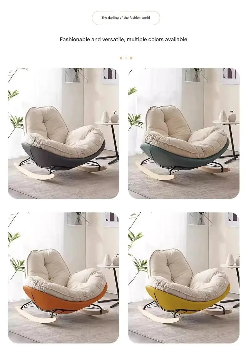 Thickened Penguin Rocking Chair Balcony Sofa Home Bedroom Leisure Chair Wide