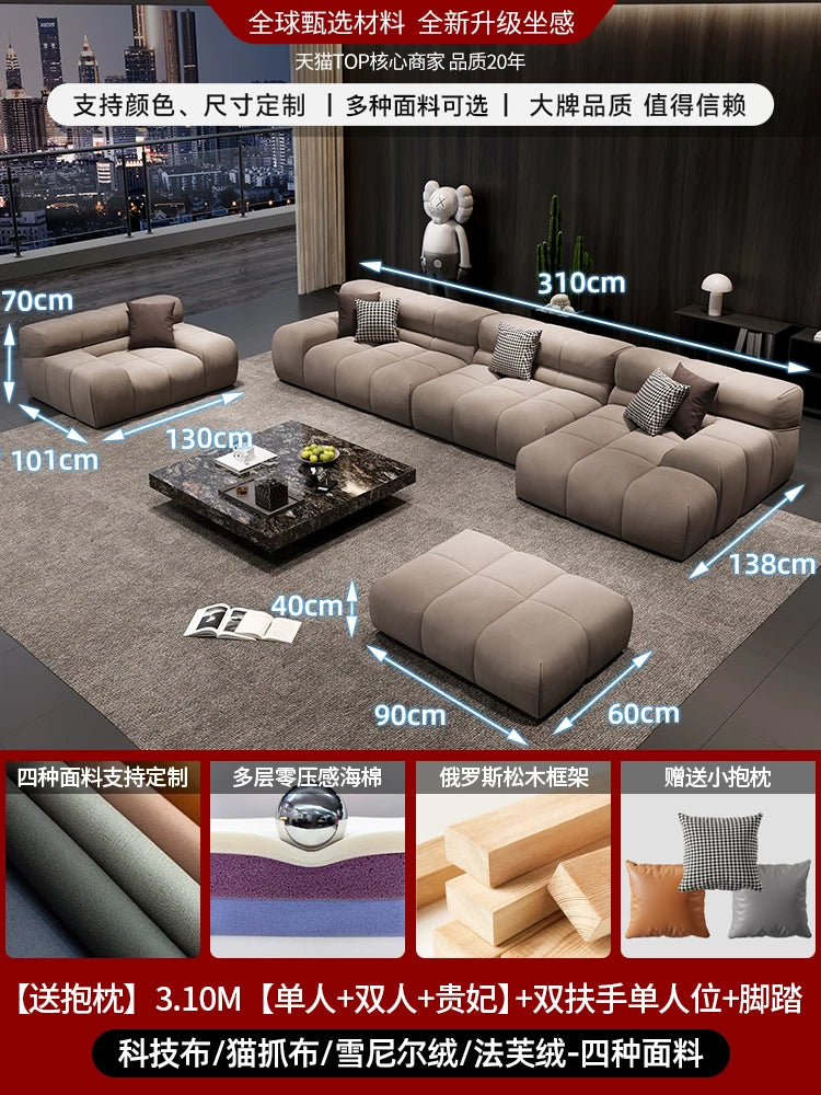 Curved Designer Living Room Sofas Mid Century Floor Recliner Corner Living Room Sofas Hallway Office Muebles Office Furniture
