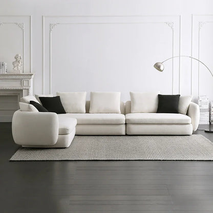 Italian Minimalist Fabric Sofa Detachable and Washable Living Room Modern Minimalist Combination Small Apartment High profile