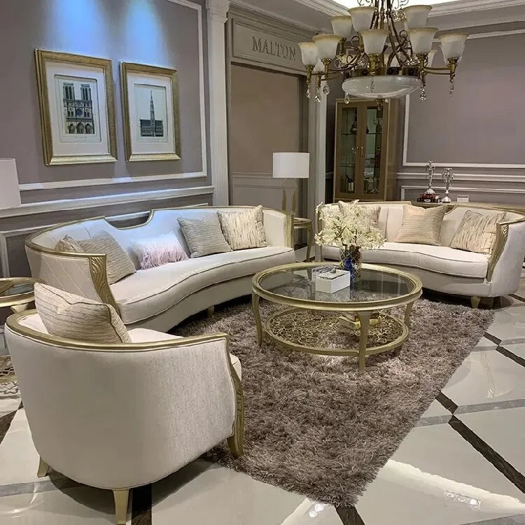 +Hot Selling Luxury Modern Italian Wooden Frame Fabric Living Room Furniture Sofa Set