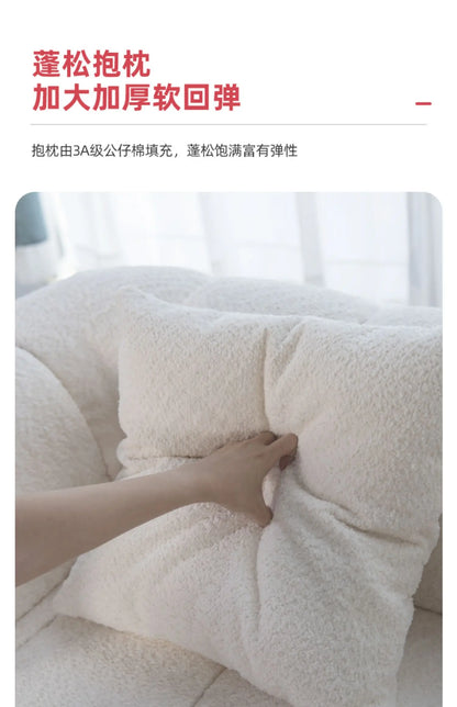 White Velvet Togo Sofa Replica Home Salon Modern Couch Nordic Style Living Room Sofa Puffs Szafki Do Salonu Replica Furniture