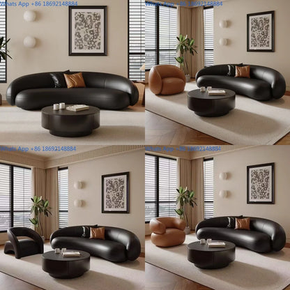 Minimalist Luxury Sofa for Living Room Small Space Lounge Waiting Area Seating