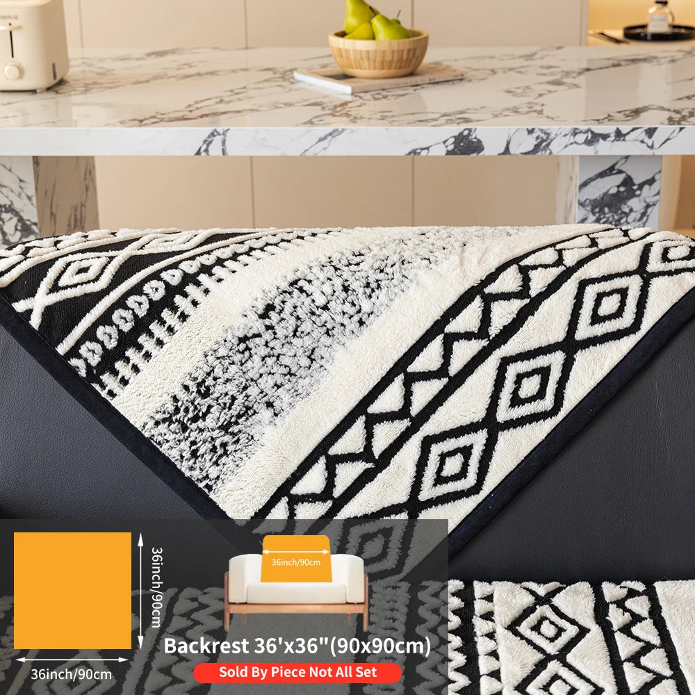 Protector Couch Cover for Sofa for Winter Fur-covered sofa cushion Pet Friendly Anti-slip Sofa Covers for living room