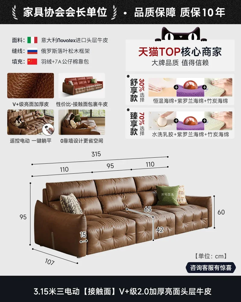 French Scalable Electric Sofa Bed Modern Designer Creativity Puff Sofa Comfort Lounge Living Room Furniture Canape Salon FYES
