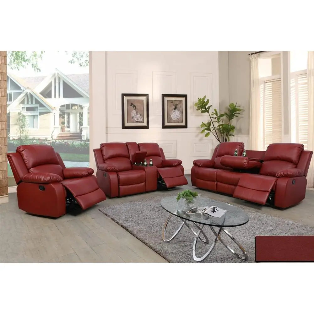 Living Room urniture Set Leather Recliner Soa Set Loveseat Chair urniture Soa Set or Living Room/Small Space/Rv/House/Oice/Theat