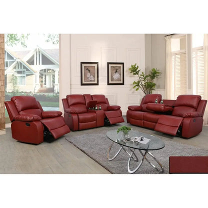 Living Room urniture Set Leather Recliner Soa Set Loveseat Chair urniture Soa Set or Living Room/Small Space/Rv/House/Oice/Theat