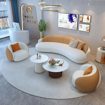 FAFAFA  A-FAFA Lounge Corner Sofa Luxury Modern Sleeper Floor Cloud Designer Sofa Living Room Lazy Modular Home Furniture  SHUN