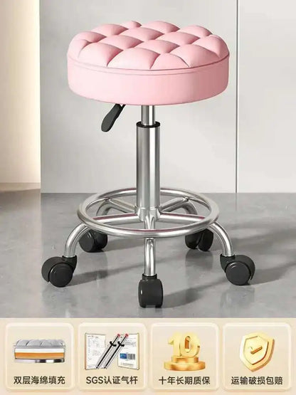 Beauty Chair Specifically Designed for Beauty Salon Adjustable Rotating Pulley Hair Salon Round Stool Tabouret A Roulette 원형의자