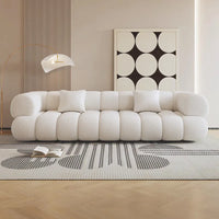 Italian Modern Style Luxury Apartment Hotel Living Room Furniture Sofa Set 3 Seater Sofa White Velvet Modern Sofa Couch