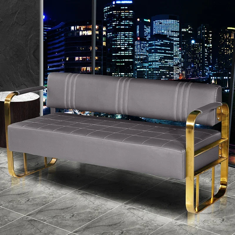 Barber Shop Sofa Waiting Chair Simple Modern Nordic Double Studio Salon Sofa