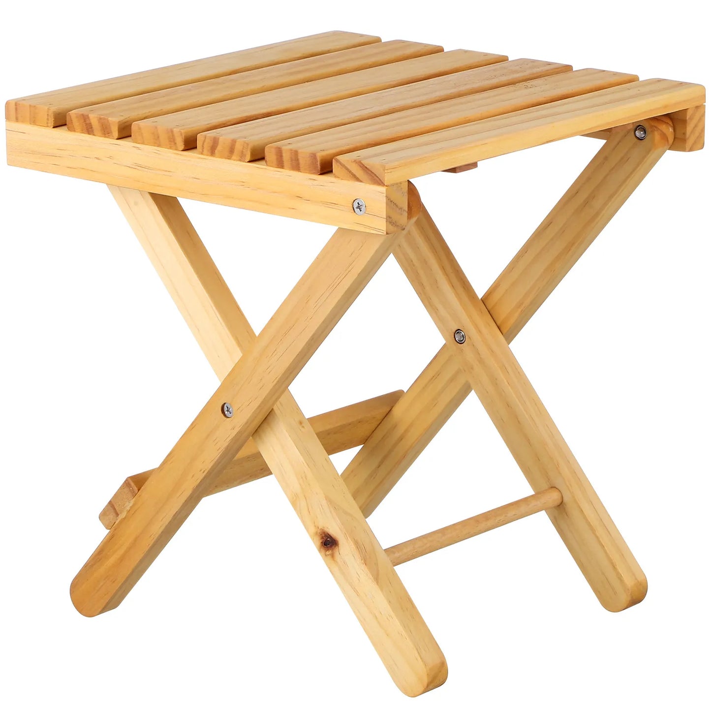 Folding Wooden Small Table Portable Outdoor Wine Table Stable Legs Simple Beautiful Design for Picnic Garden Party Serving Desk