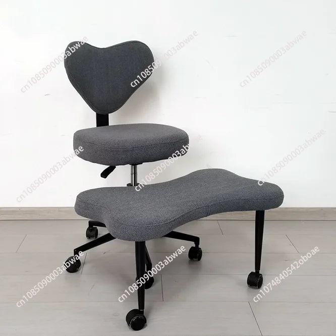 Cross Leg Chair - Meditation Chair with Wheels, ADHD Chair, Height Adjustable Seat, Adjustable Footstool
