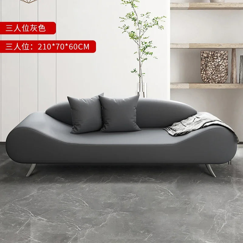 Nordic Relaxing Minimalist Modern Design Comfortable Living Room Sofas Elegant Light Luxury High-quality Simple Hotel Furniture